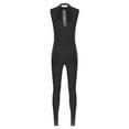 thumbnail image 4 of Nyeemya Women's Rhinestones Sleeveless Full Body Jumpsuit Romper Leotard Unitard for Ballet Dance Black XXL, 4 of 6