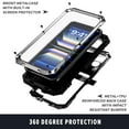 thumbnail image 3 of Fun-Casery Full Body Rugged Case for iPhone 16 Plus, Built in Tempered Glass Screen Protector Magnetic Military Heavy Duty Kickstand Shockproof Dustproof Case with Lanyard,Silver, 3 of 9