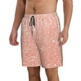 thumbnail image 2 of Naloa Rose Gold Glitter Men's Beach Shorts, Surfing shorts, Swim trunks, Quick Dry Swim Trunks for Surfing Beach Fun - Small, 2 of 9