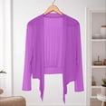 thumbnail image 2 of Cover Ups for Swimwear Women Open Front Long Sleeve Swimsuits Coverup Summer Lightweight Casual Tops Plus Size Fashion, 2 of 5
