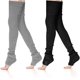 thumbnail image 1 of pares de calentadores de piernas de punto trenzado para mujer, calcetines largos cálidos de invierno por encima de la rodilla, 1 of 5