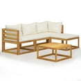 thumbnail image 1 of vidaXL 5 Piece Garden Lounge Set with Cushions Solid Acacia Wood, 1 of 5