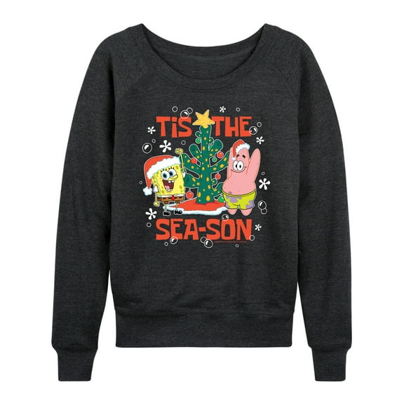 SpongeBob SquarePants - Tis The Season - Women's Lightweight French Terry Long Sleeve Shirt