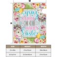 thumbnail image 4 of Happy Easter Mailbox Cover Painting Easter Egg Cute Bunny Spring Floral Blossom Magnetic Mailbox Covers Rustic Wood Grain Mail Box Wrap Post Box Cover Outdoor Farmhouse Easter 18x21 Inch, 4 of 6