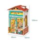 thumbnail image 3 of Casas de de as 3D Ciudad de Calle Miniatura Casas de Muñeca con Luces de Muebles Pntas Adornos de Juguete Educativo librería de Sunnimix Casa de muñecas en miniatura, 3 of 8