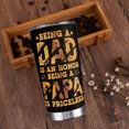 thumbnail image 3 of Dad Gifts, Papa Bear Mug, Double Wall Vacuum Stainless Steel Insulated Travel Coffee Mug, Tumbler cup with Lid and Straw 20 oz, 3 of 6