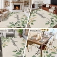 thumbnail image 5 of Non-Slip Rug Pad Rugs Retro Pastoral Green Eucalyptus Leaves Rectangle Area Rugs 5x7Ft Soft Carpet Pads for Living Room Kids Room, Welcome Text, 5 of 9
