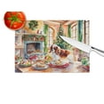 thumbnail image 4 of Cavalier Spaniel Christmas Cookies Glass Cutting Board, 4 of 5