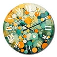 thumbnail image 2 of Designart "Nostalgic Remix III" Abstract Collages Oversized Wall Clock, 2 of 5