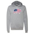 thumbnail image 2 of America Flag Bear Hoodie, 4th of July Hoodie, Unisex Graphic Sweatshirts - Heather Grey MH200HOODPATRIOT S1 XS, 2 of 3