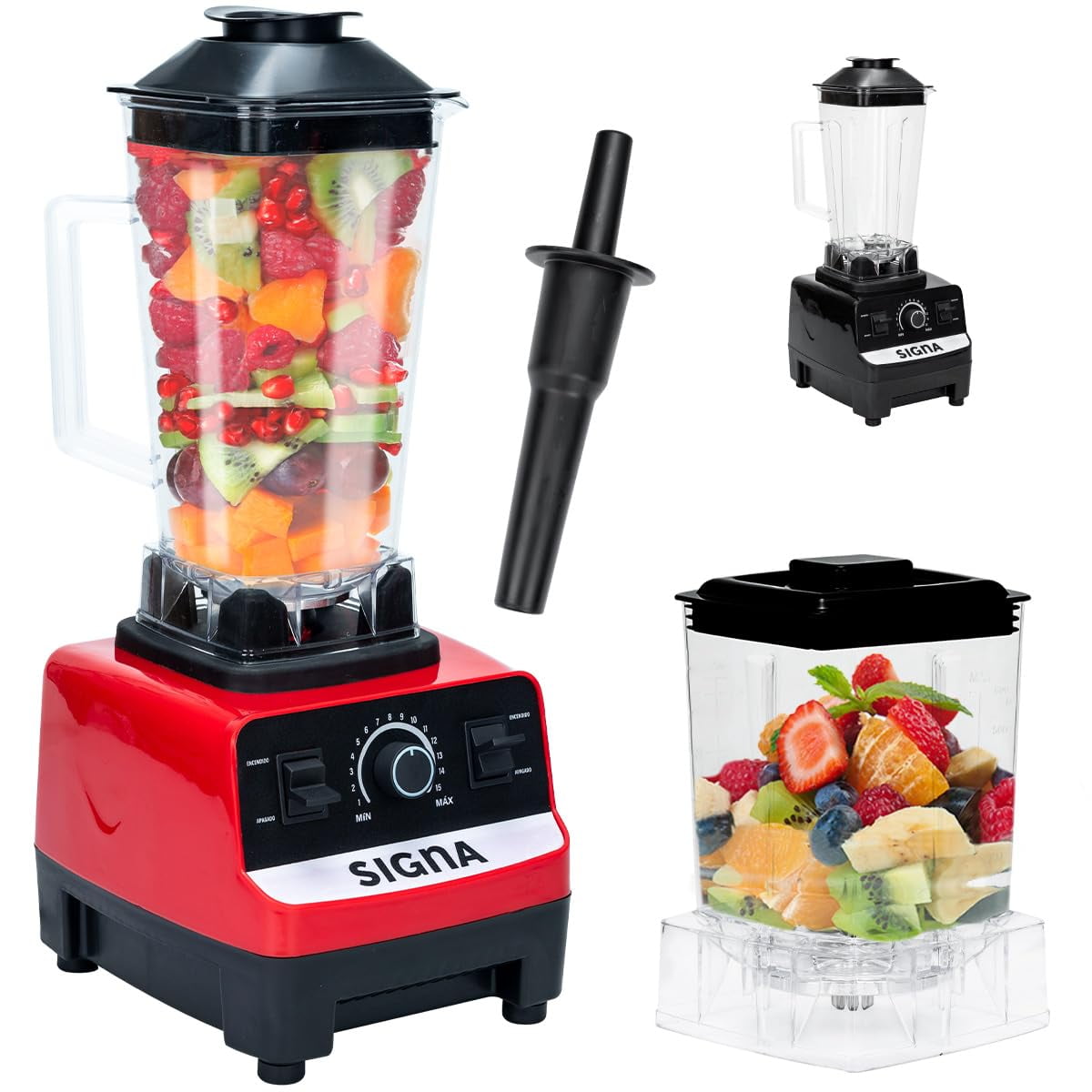 Licuadora Profesional Moledor En Vaso 2lt 15 Velocidades