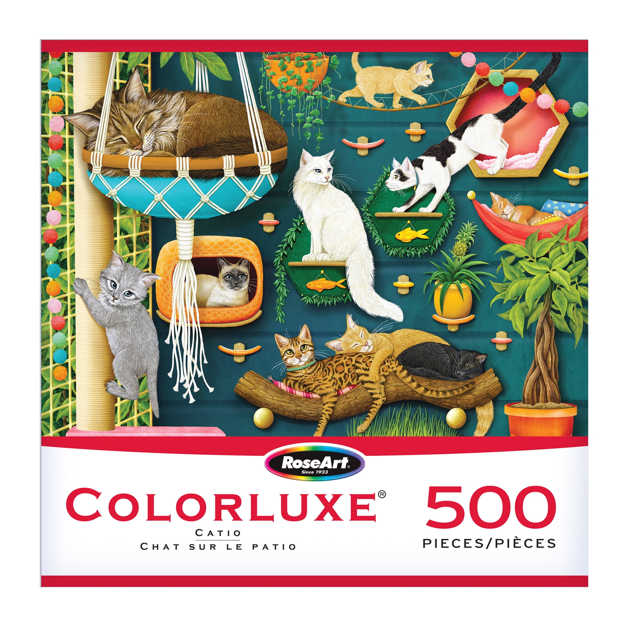 RoseArt Colorluxe 500-Piece Catio Adult Interlocking Puzzle