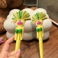 thumbnail image 6 of Partheme Mop Head Ballpoint Pens - Funny Boxing Pen Topper Pen with Cute Plush Hair Topper, Click Fun Pens, Portable Cartoon Signing Pens for Adults Office Home, Decor Gift , Yellow, 6 of 6