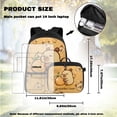 thumbnail image 4 of Yspwyqan Boys Backpack Set, Tangerine Capybara Orange Backpack and Lunchbox Set for School 4Pcs, Lightweight Trendy School Bags Fits 14" Laptop with Water Bottle Bag for High School, 4 of 7
