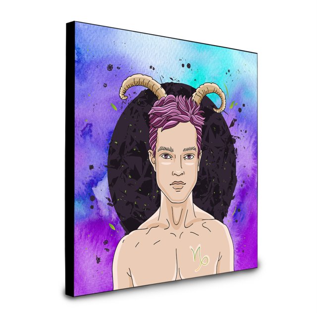 "Treasures Capricorn Zodiac Sign Panel wall-decor, Multicolor" Caroline's Treasures BB7326UP88