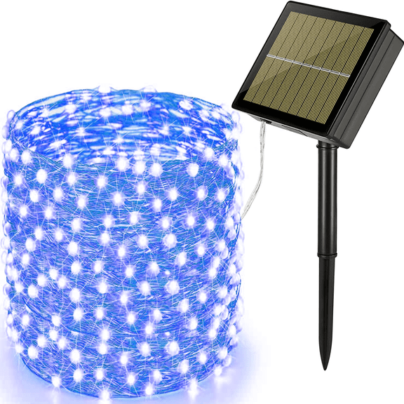 Solar String Lights, Extra Long 72ft 200 LED Fairy Lights, 8 Modes for Trees, Yard, Garden, Party