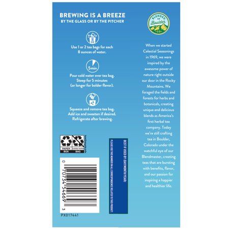 CELESTIAL SEASONINGS COLD BREW CAFFEINATED ICED GREEN TEA, 18 CT TEA BAGS