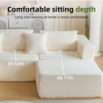 thumbnail image 5 of Garaneeds Modular Sectional Sofa for Living Room, 110" Boneless U-Shaped Couch, 5-Seat, Beige, 5 of 11