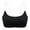 Black, variant on Women's Transparent Shoulder Strap Backless Underwire Bra for Small