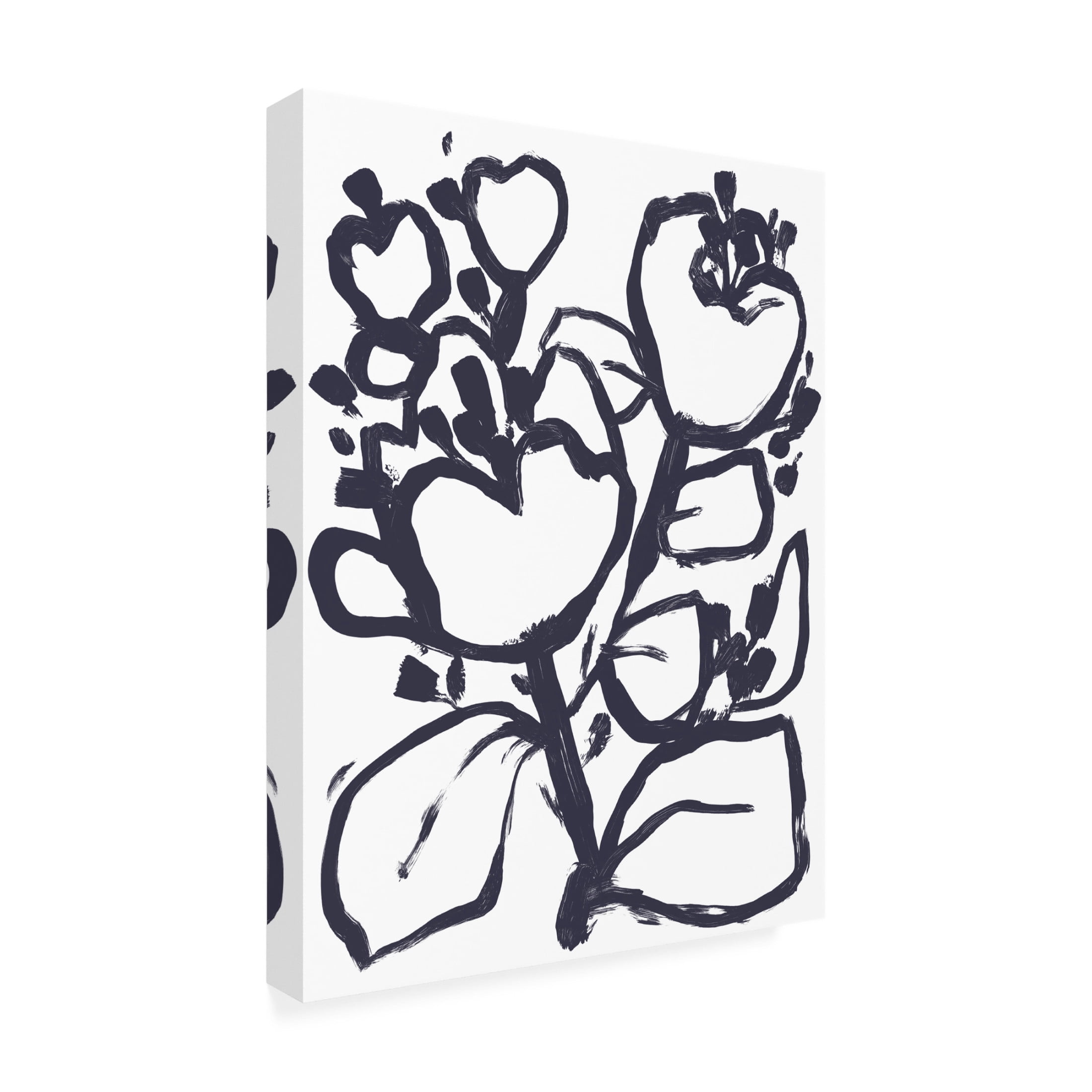 Trademark Fine Art June Erica Vess Carbon Flower I Canvas Wall Art