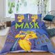 thumbnail image 2 of Aventuras de la Máscara Conjunto de sábanas temático, trío de piezas, cómodo y amigable con la piel, diseño único, regalo de decoración para el hogar para familiares, amigos y fans,135cm *200cm, 2 of 6