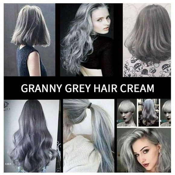 MesaSe Hair Dye blue-black flaxen Granny Grey Hair Dye Quickly dyes and fixes the color and lasts effectively.