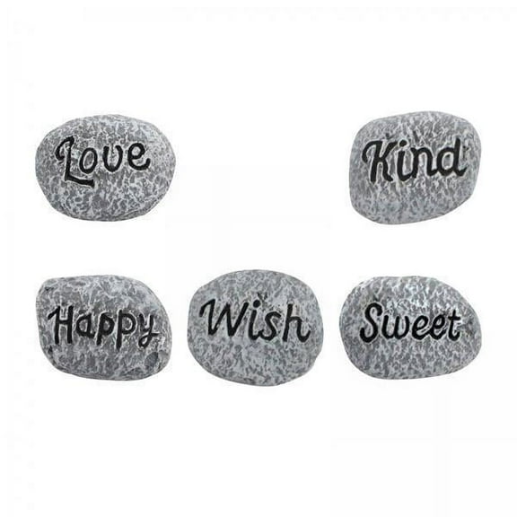 oshhni 3xSmall Stones Potted Decor Mini Potted Paving Stones for Courtyard Decoration