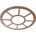 thumbnail image 2 of 40"OD x 14 1/2"ID x 3/8"T Grace Wood Fretwork Pierced Ceiling Medallion, Walnut, 2 of 3