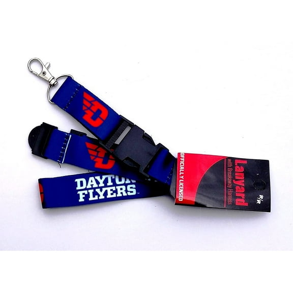 Dayton University Flyers Lanyard Keychain Double Sided Breakaway Safety Design Adult 18 Inch