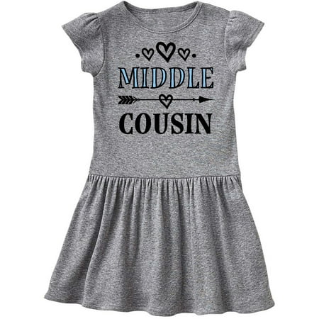 

Inktastic Middle Cousin Gift Gift Toddler Girl Dress