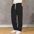thumbnail image 2 of WEAIXIMIUNG Pants for Men Jeans Black Men's Loose Casual Drawstring Pants, 2 of 7