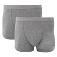 thumbnail image 1 of Fruit Of The Loom - Calzoncillos boxer clásicos pierna corta hombre / caballero alto porcentaje de algodón (Pack de 2 boxers) (Gris claro jaspeado), 1 of 2