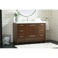 thumbnail image 2 of Elegant Decor Wyatt 48" Aluminum Alloy and MDF Single Bathroom Vanity in Walnut, 2 of 8