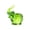 Green, variant on WYZCTTD Crystal Elephant Figurine with Trunk Up, Lucky Glass Elephant Statue, Collectible Chubby Animal Paperweight for Home Office Tabletop Decor