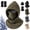 Green, variant on Double Layer Fleece Hooded Hat, Warm Winter Face Cover Hat with Integrated Neck Gaiter for Cold Weather