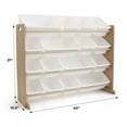 thumbnail image 2 of Humble Crew Tot Tutors SuperSized Toy Storage Organizer with 16 Storage Bins, Grey, 2 of 5
