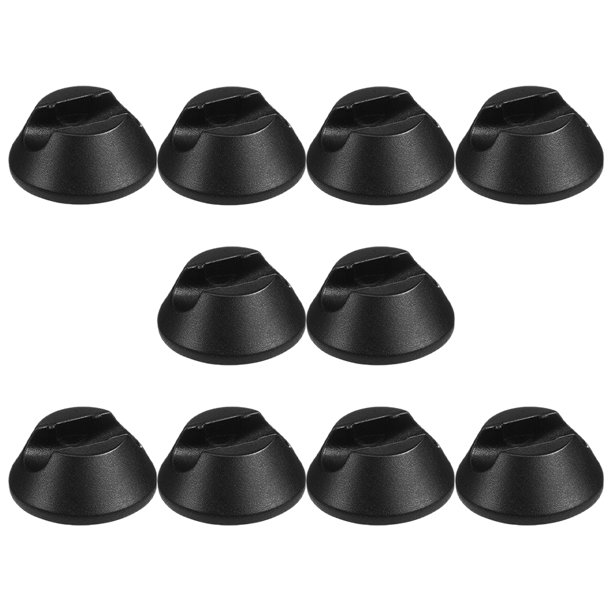 unbranded 12Ud Tapones De Caucho Negro Para Patas De Muebles Antideslizantes Con Instalación Rápida Para Cocina