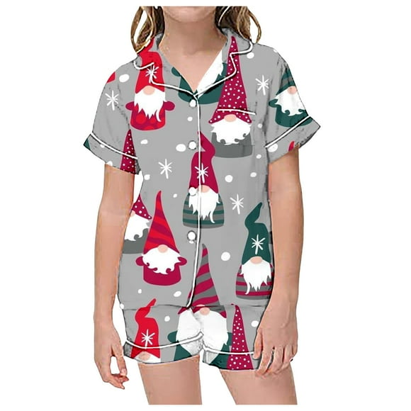 2025 Puawkoer Girl pajamas 1pc pajamas Baby onesies 3-6 Months Newborn Sleepers New Born onesies Girl Pijamas Para Niñas Baby Girl onesies 0-3 Months Children's Christmas Print Short Sleeve Shorts C