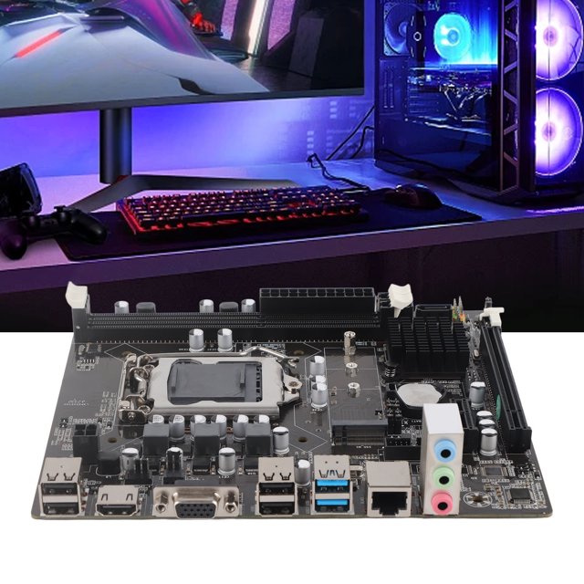 Carte Principale USB 3.0 SATA3.0 DDR3 pour B75, Graphisme Haute Définition, Double Sortie, Conception Professionnelle, Interface USB 3.0 avant et Arrière, Support SSD