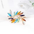 thumbnail image 4 of Broche de flores giratorio adornado con diamantes, accesorios de ropa de moda, broche universal para hombres y mujeres Rojo Verde, 4 of 4