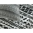 thumbnail image 3 of Ambesonne Trippy Quilted Coverlet 3 Pcs, Aztec Mystic Old, Queen Size, Black White, 3 of 4