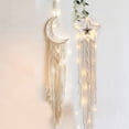 thumbnail image 1 of Atrapasueños de 2 piezas: atrapasueños de estrellas y lunas, decoración de pared de ensueño con plumas vintage, adorno colgante para dormitorio, regalo, 1 of 5