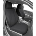 thumbnail image 2 of CalTrend Front Sport Buckets Faux Leather Seat Covers for 2012-2017 Toyota Camry - TY469-03LX Charcoal Insert and Trim, 2 of 3