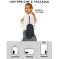 thumbnail image 4 of Women's Lightweight Winter Warm Puffer Jacket Packable Stand Collor Puffer Jacket Jacket (Black, XL), 4 of 7