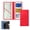 red, variant on PU Leather Multi-Function Travel Document Organizer – Large Capacity Passport Holder, Card Wallet & Ticket Pouch for Men Women(pink)