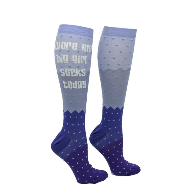 Chaussettes de Compression Amusantes pour Femmes « Womens Wore My Big Girl Socks Today » pour Femmes
