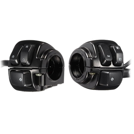 1 Pair Motorcycle Handlebar Control Lights Switch (25mm) With Wiring Harness For Harley