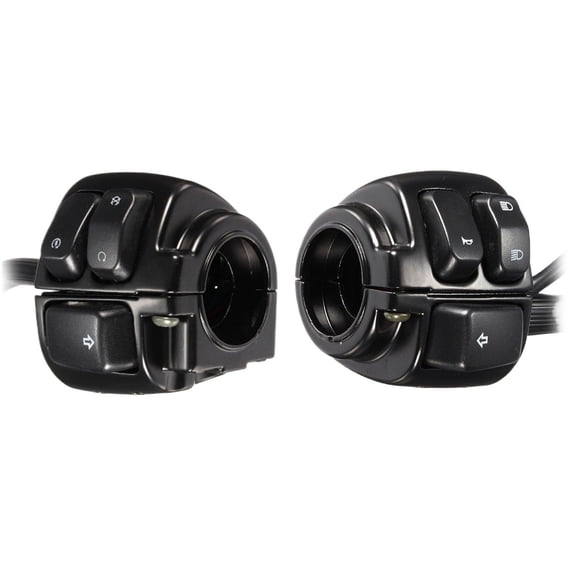 1 Pair Motorcycle Handlebar Control Lights Switch (25mm) With Wiring Harness For Harley