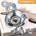 thumbnail image 2 of HLONK Stove Drip Pans for Electric Stove - 4 Pack, 2 of 5