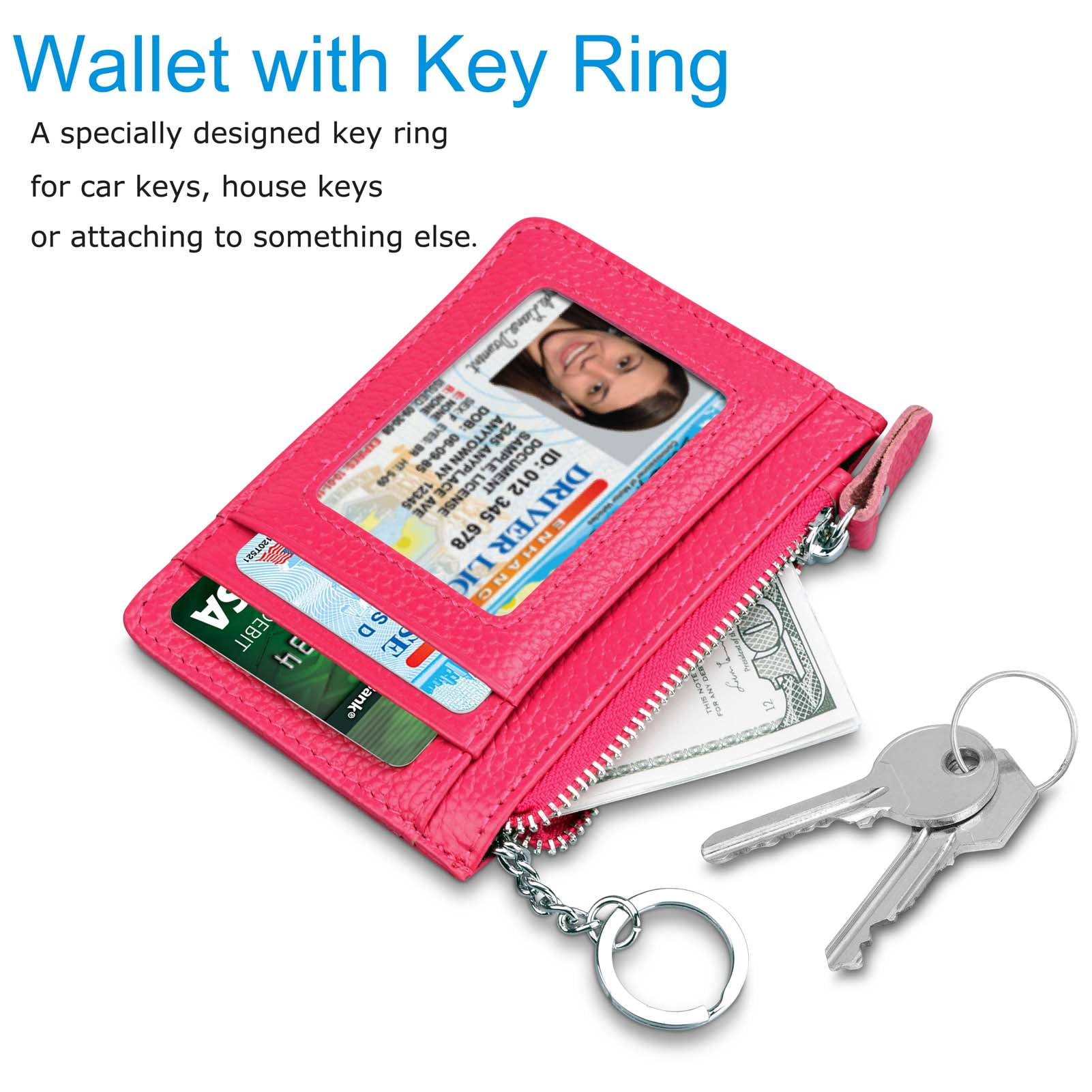 drivers license holder keychain